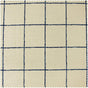 Window Pane Blue Plaid Textured Printed Cotton Swatch