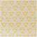 Trillian Gold Geometric Textured Printed Cotton Curtain