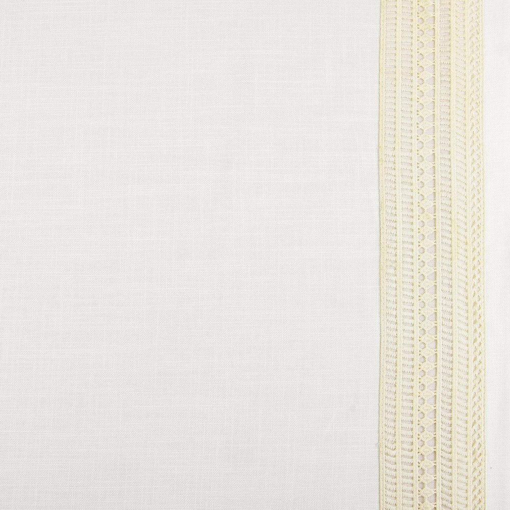 Stony Moasic White Bordered Modern Hampton Textured Cotton Swatch