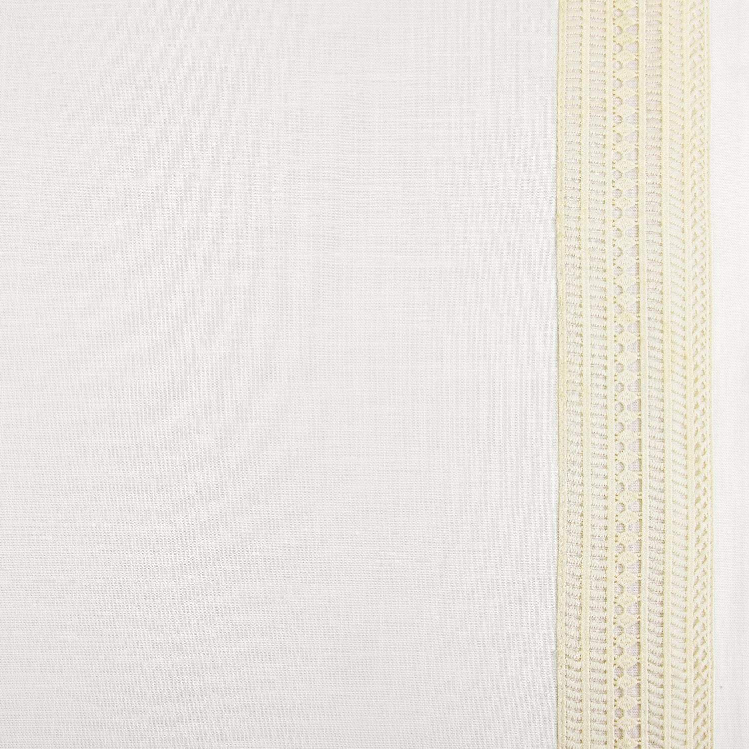 Stony Moasic White Bordered Modern Hampton Textured Cotton Swatch