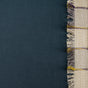 Dixy Blue Bordered Modern Hampton Textured Cotton Light Filtering Curtain