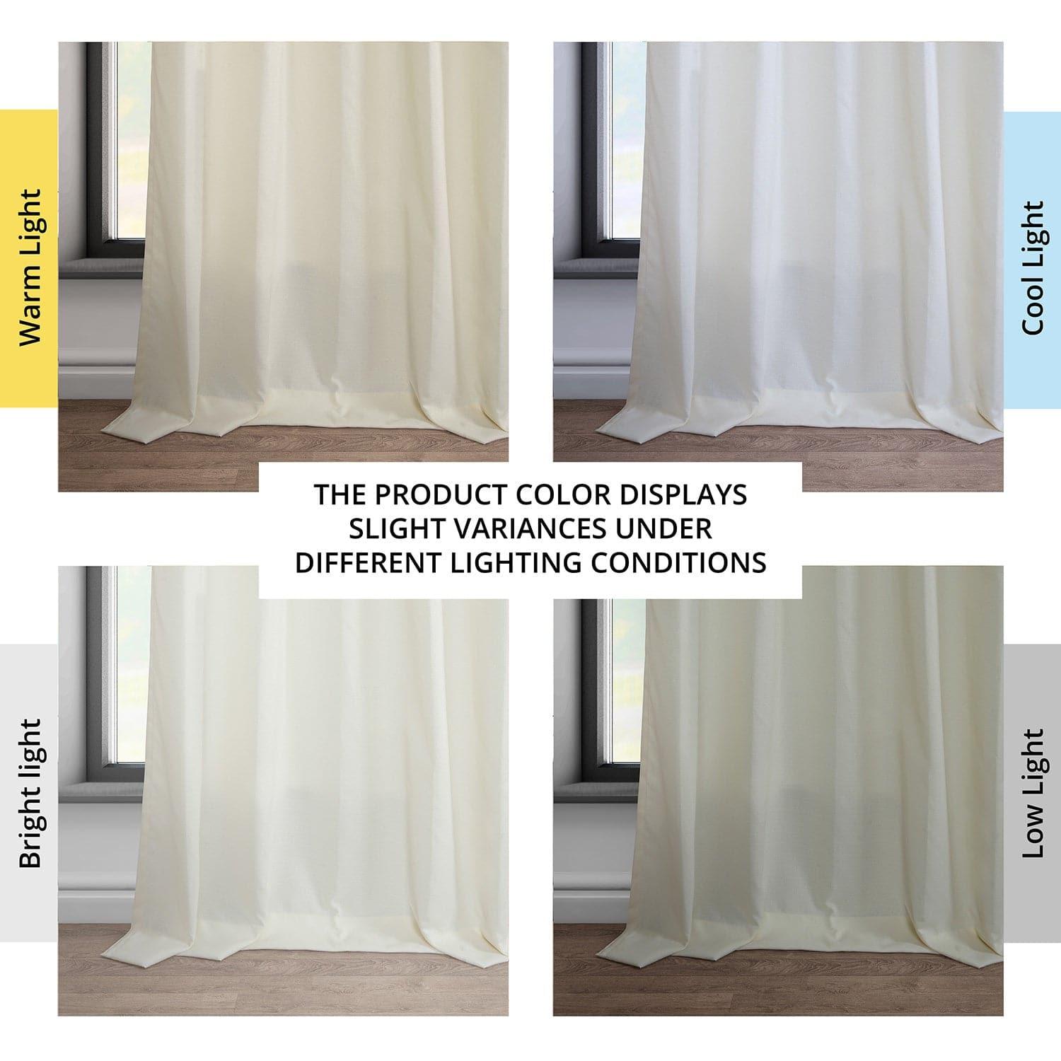 Off White Dobby Linen Curtain - HalfPriceDrapes.com
