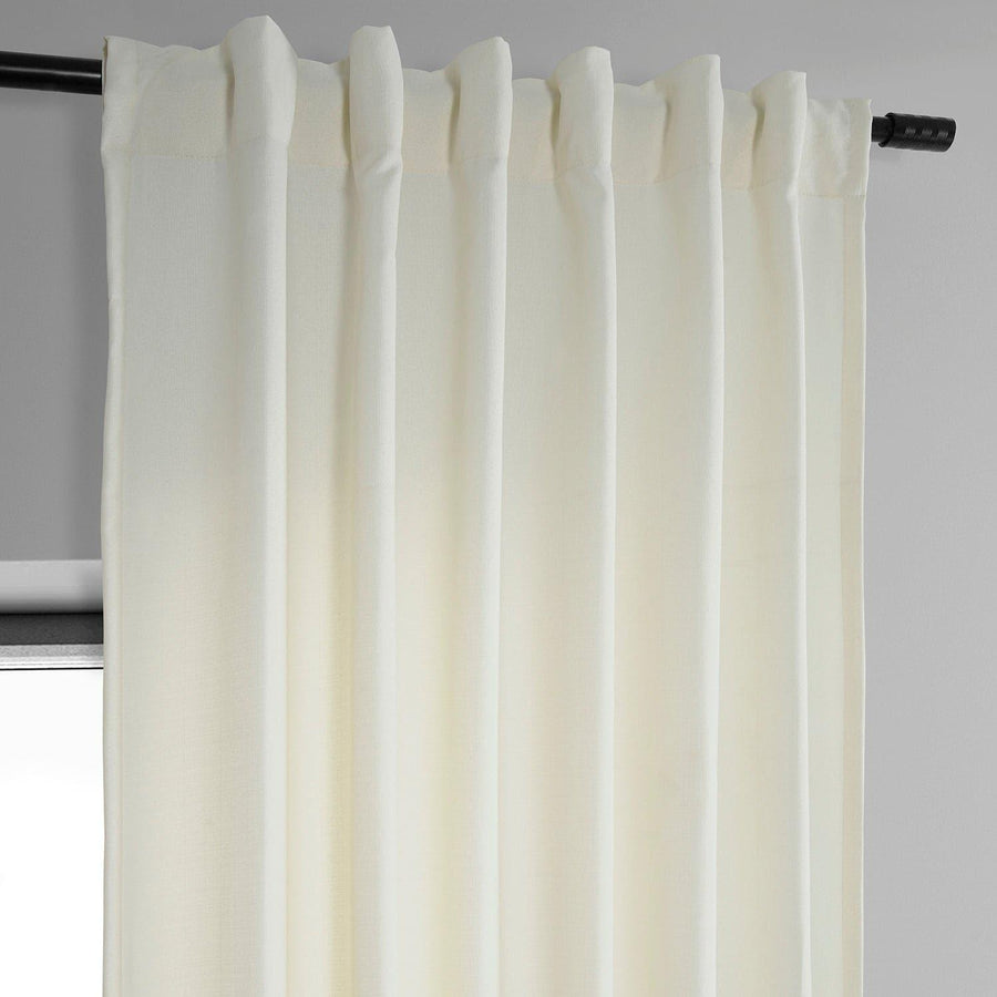 Off White Dobby Linen Curtain - HalfPriceDrapes.com