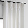 Bright White Dobby Linen Curtain - HalfPriceDrapes.com
