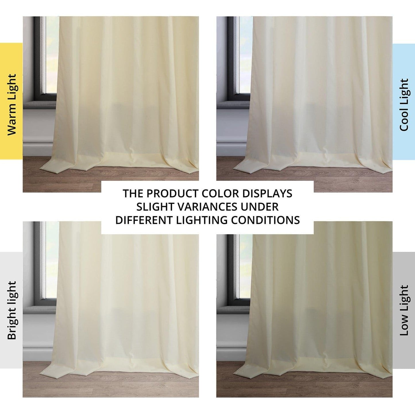 Ivory Dobby Linen Curtain - HalfPriceDrapes.com