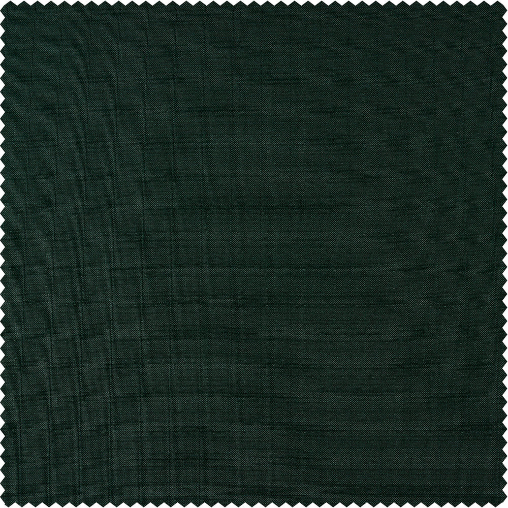 Deep Green Dobby Linen Custom Curtain