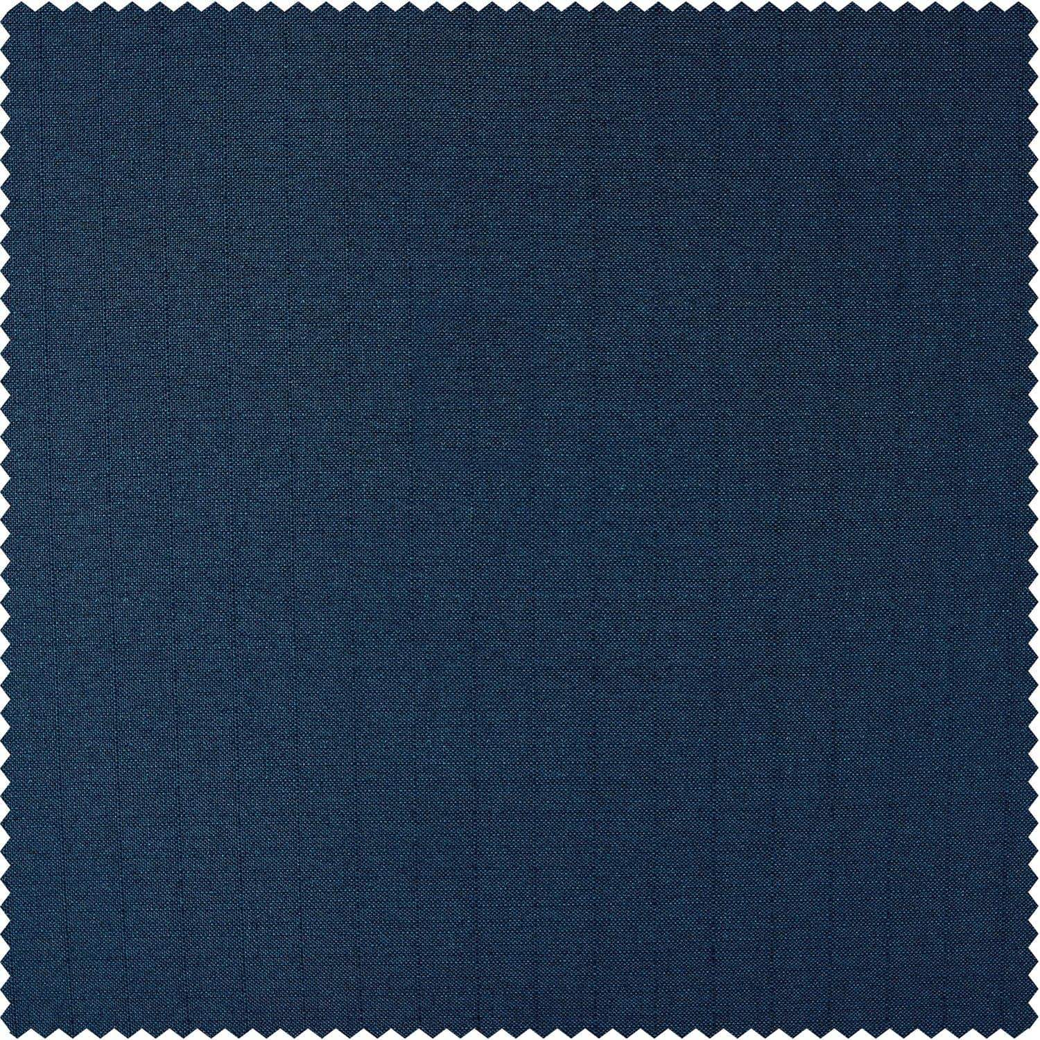 Deep Blue Dobby Linen Swatch - HalfPriceDrapes.com