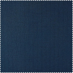 Deep Blue Dobby Linen Curtain