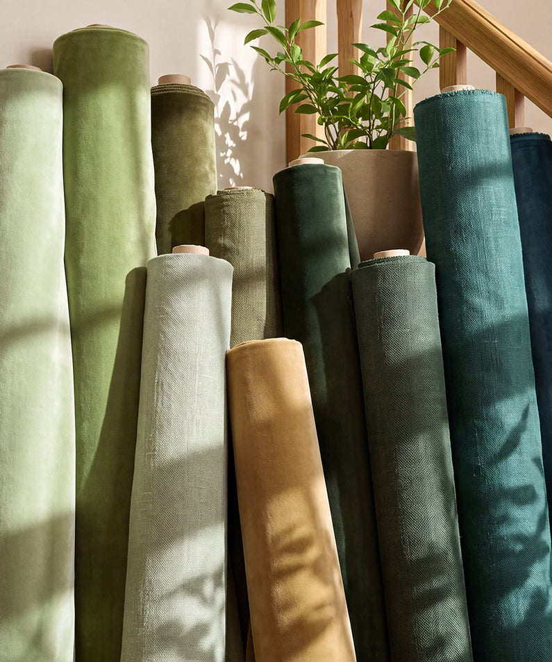 Earthy Greens: Layered shades of olive, moss, and deep forest green bring the richness of nature indoors with warmth and sophistication.