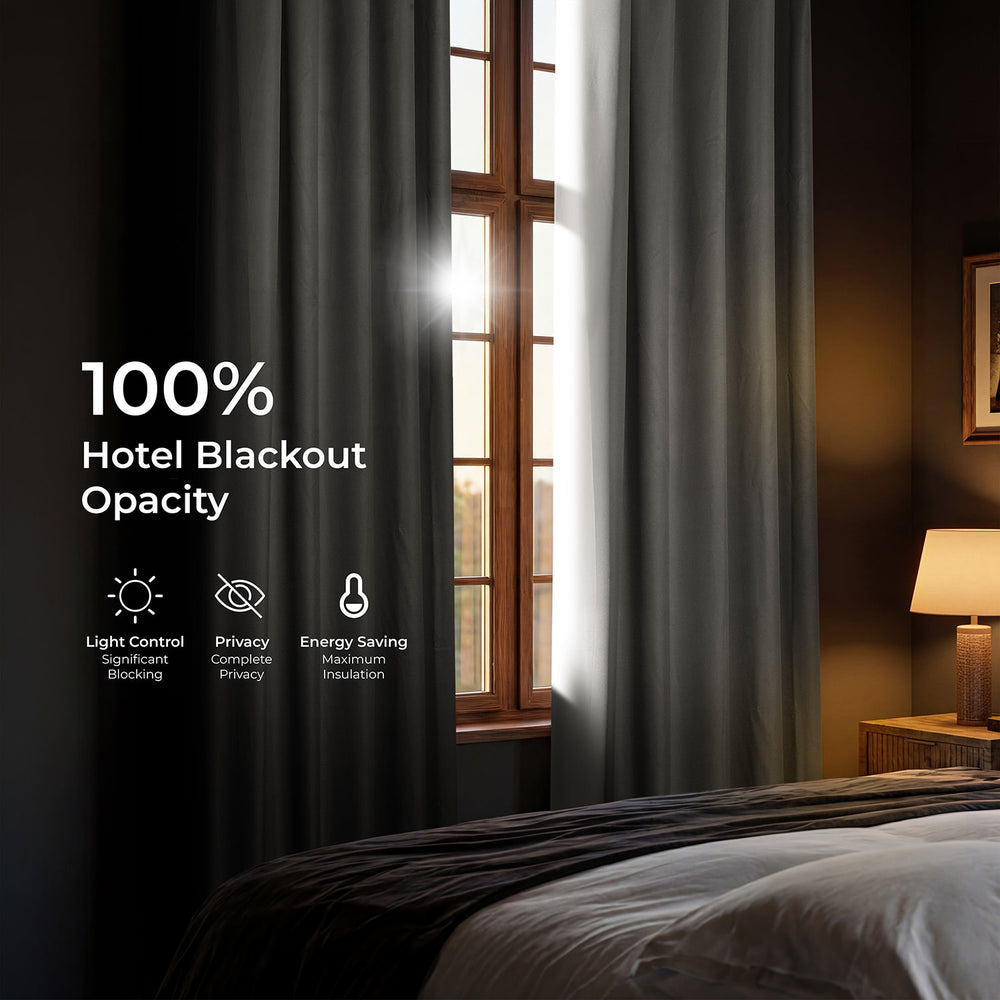 Greige Hotel Blackout Curtain