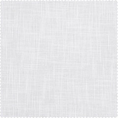 Rice White Grommet Heavy Faux Linen Curtain