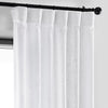 Rice White Heavy Faux Linen Curtain