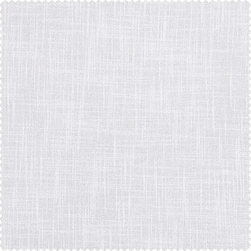 Rice White Heavy Faux Linen Custom Curtain