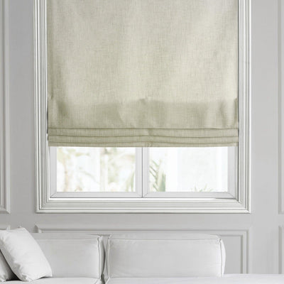 Barley Heavy Faux Linen Roman Shade
