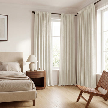Barley Heavy Faux Linen Semi-Sheer Curtain