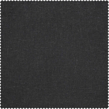 Slate Grey Heavy Faux Linen Custom Curtain