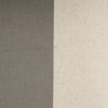 Del Mar Stone Striped Linen Blend Sheer Custom Curtain