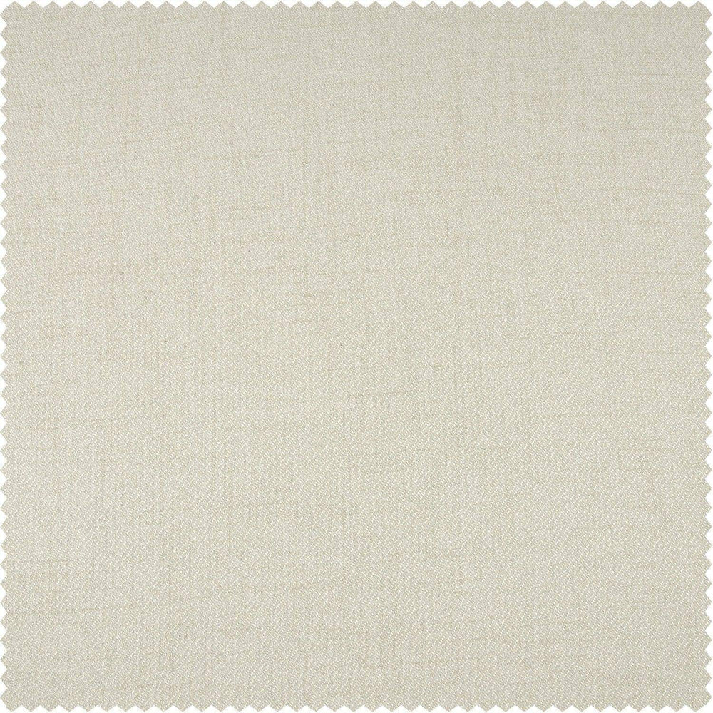 Creamy Ivory Heathered Woolen Weave Swatch - HalfPriceDrapes.com