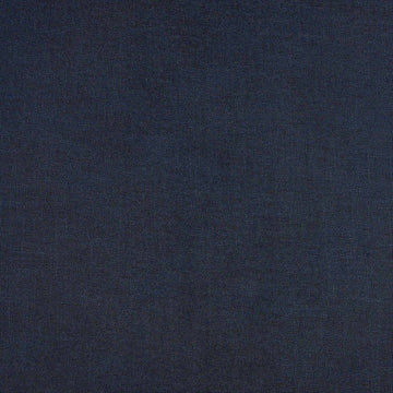 Deep Blue Classic Faux Linen Custom Curtain