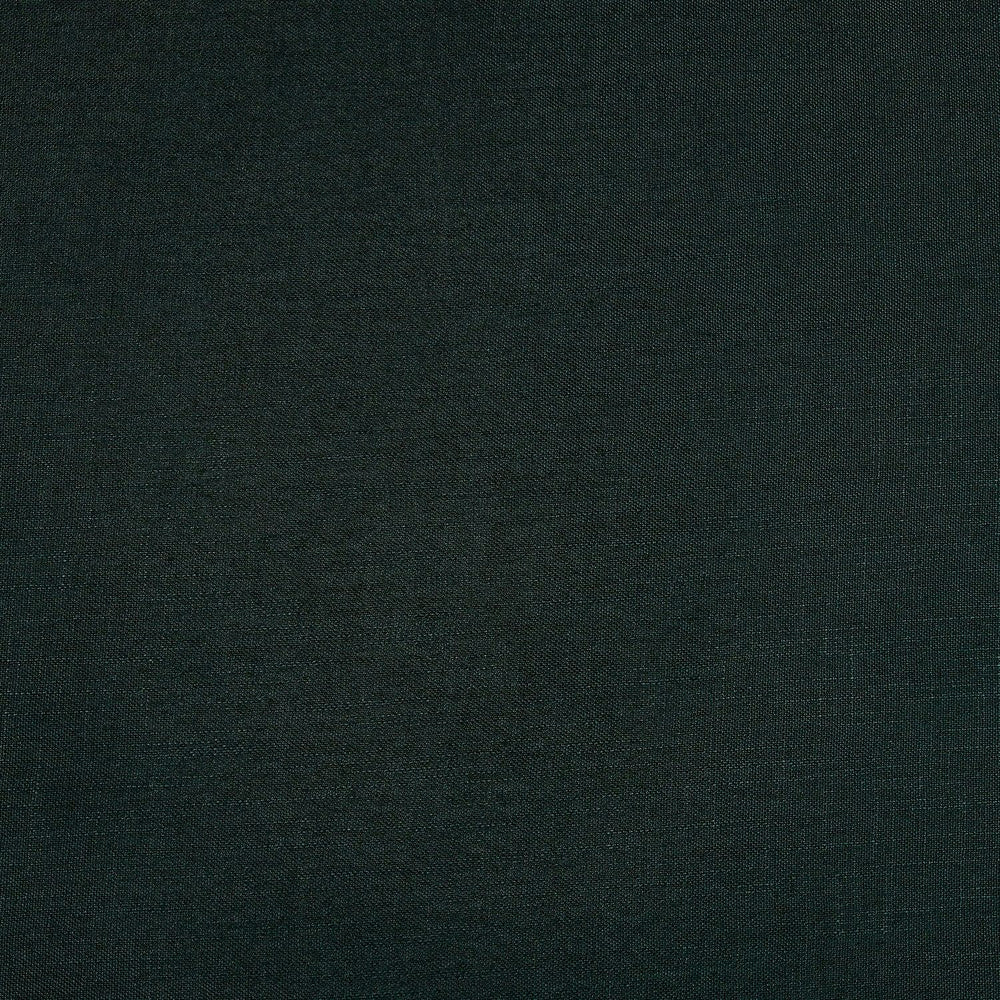 Deep Green Classic Faux Linen Custom Curtain