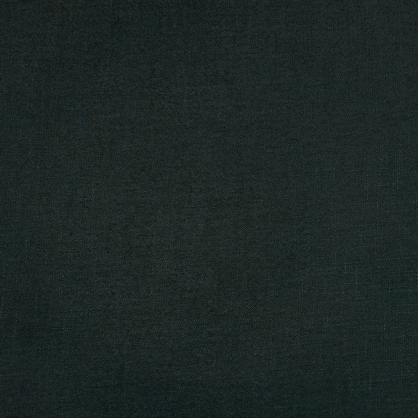 Deep Green Classic Faux Linen Custom Curtain