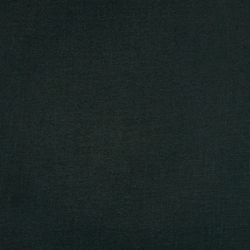 Deep Green Classic Faux Linen Custom Curtain