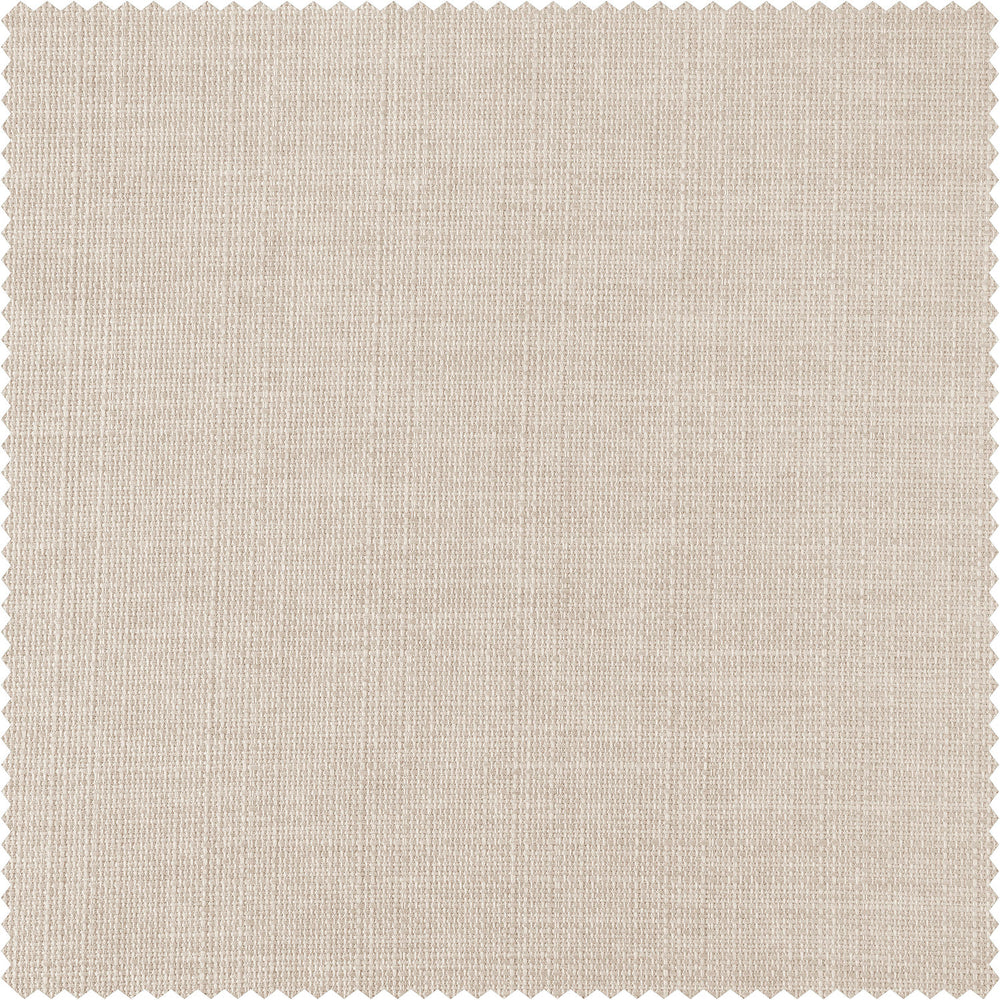 Parchment Cream Italian Faux Linen Custom Curtain