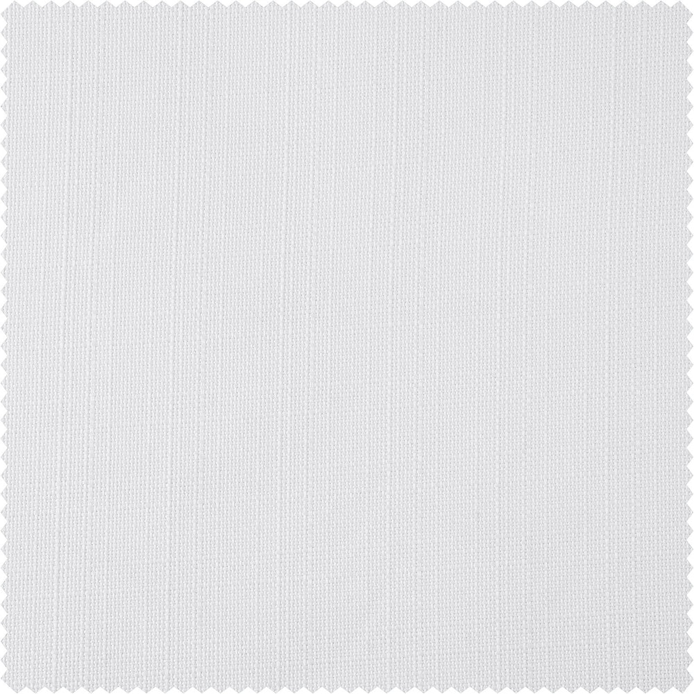 Dove White Italian Faux Linen Custom Curtain
