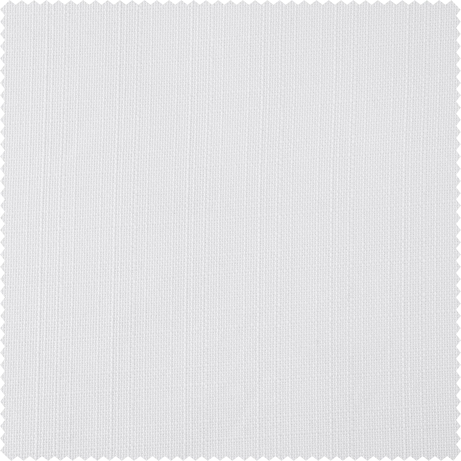 Dove White Italian Faux Linen Custom Curtain