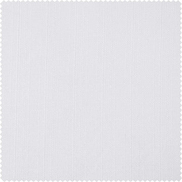 Dove White Italian Faux Linen Custom Curtain
