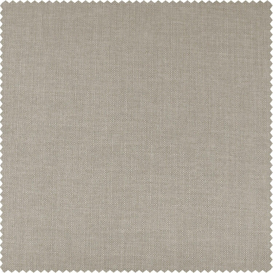Fossil Grey Italian Faux Linen Custom Curtain - HalfPriceDrapes.com