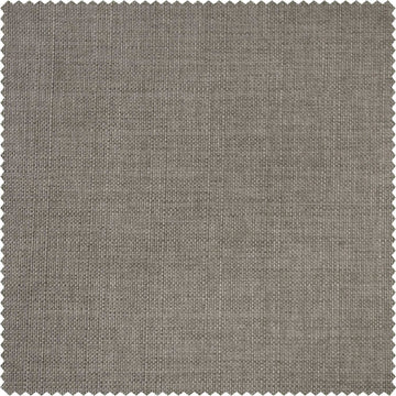 Fossil Grey Italian Faux Linen Custom Curtain