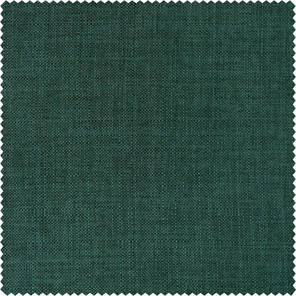 Empire Green Italian Faux Linen Custom Curtain