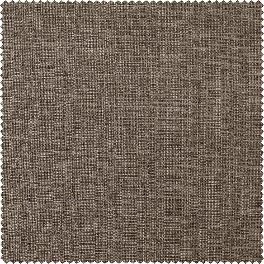 Hummingbird Brown Italian Faux Linen Custom Curtain