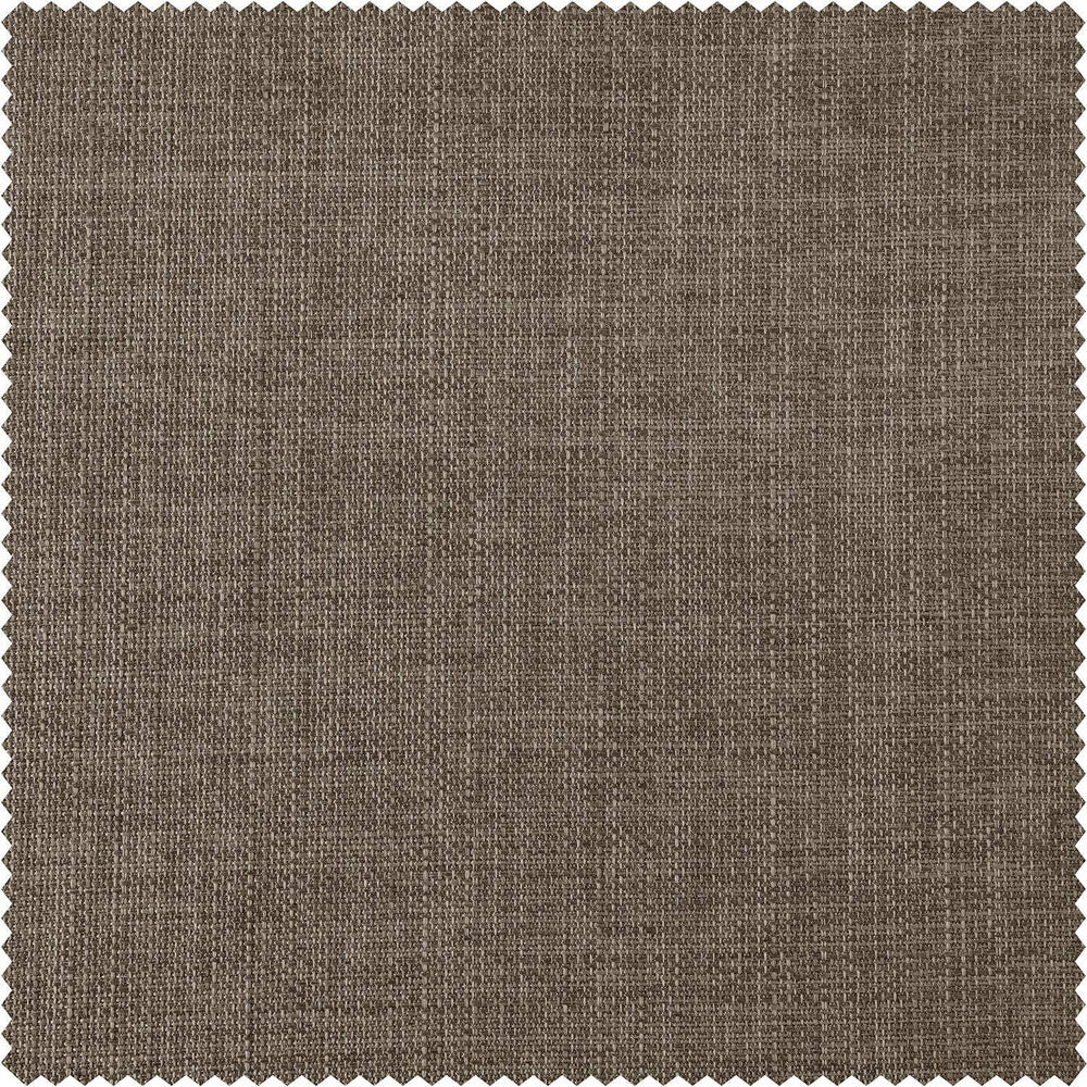 Hummingbird Brown Italian Faux Linen Swatch