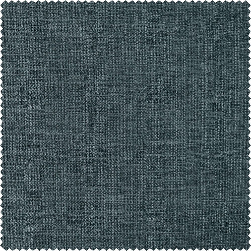 Sweden Blue Italian Faux Linen Custom Curtain