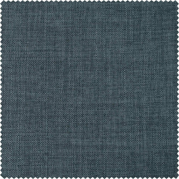 Sweden Blue Italian Faux Linen Custom Curtain