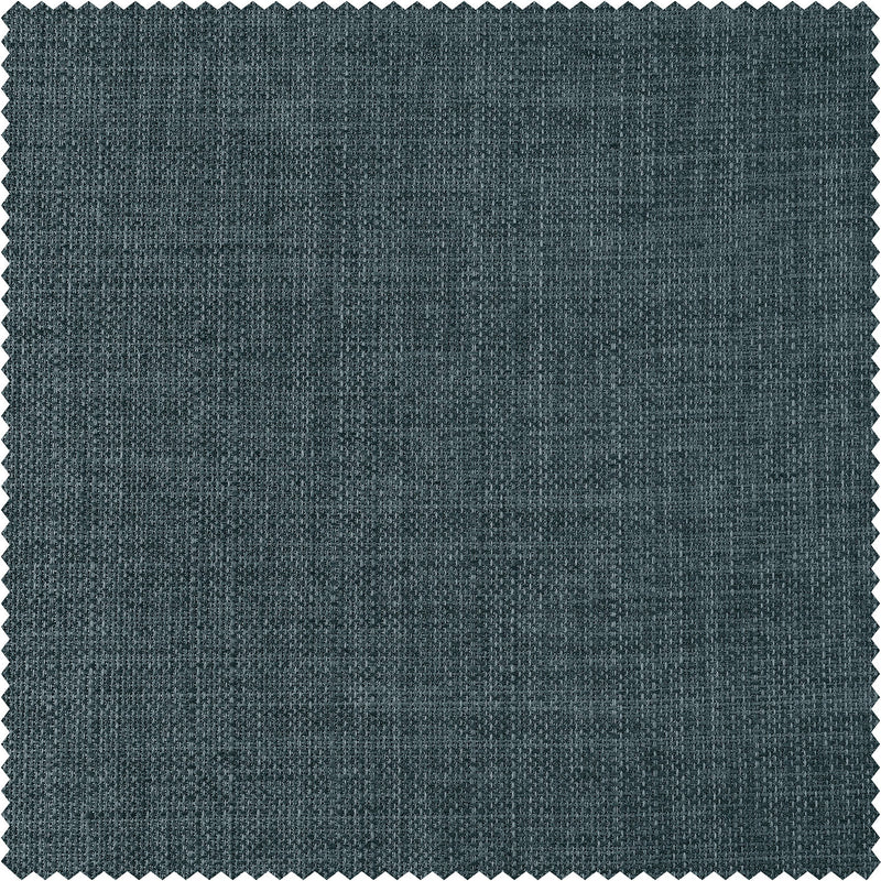 Sweden Blue Italian Faux Linen Custom Curtain