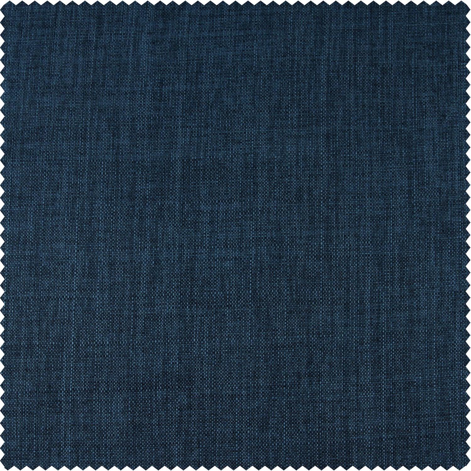 Voyager Blue Faux Linen Swatch - HalfPriceDrapes.com