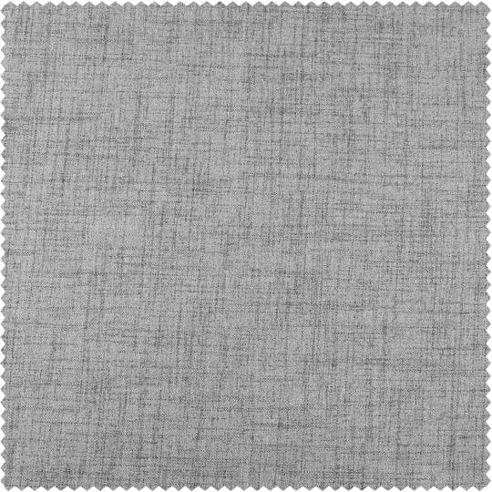 Millennial Grey Thermal Cross Linen Weave Custom Curtain