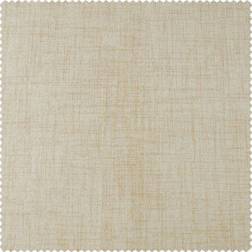 Natural Light Beige Thermal Cross Linen Weave Custom Curtain