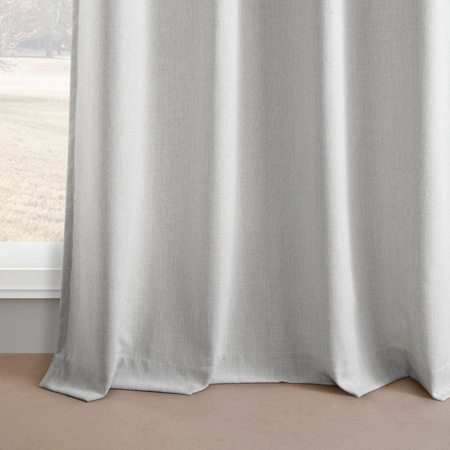 Off White Simply Faux Linen Curtain Pair (2 Panels) - HalfPriceDrapes.com
