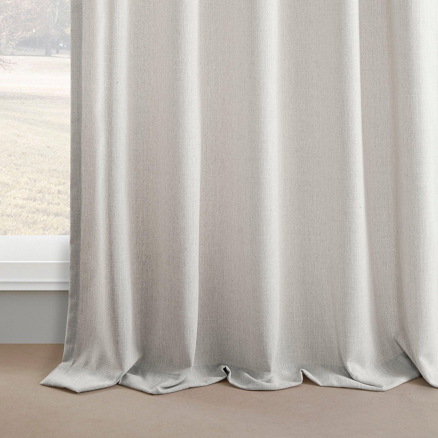 Light Sand Simply Faux Linen Curtain Pair (2 Panels) - HalfPriceDrapes.com
