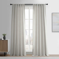Light Sand Simply Faux Linen Curtain Pair (2 Panels) - HalfPriceDrapes.com
