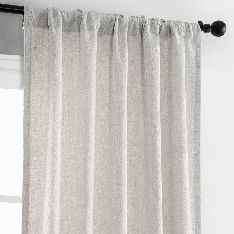 Light Sand Simply Faux Linen Curtain Pair (2 Panels) - HalfPriceDrapes.com