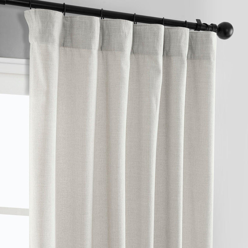 Light Sand Simply Faux Linen Curtain Pair (2 Panels) - HalfPriceDrapes.com