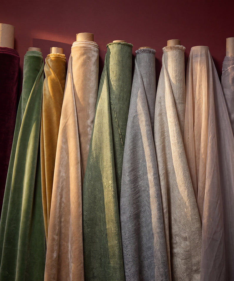 Bellini Peach: Soft peach curtains bring gentle warmth and a sweet, calming finish to this bright nursery