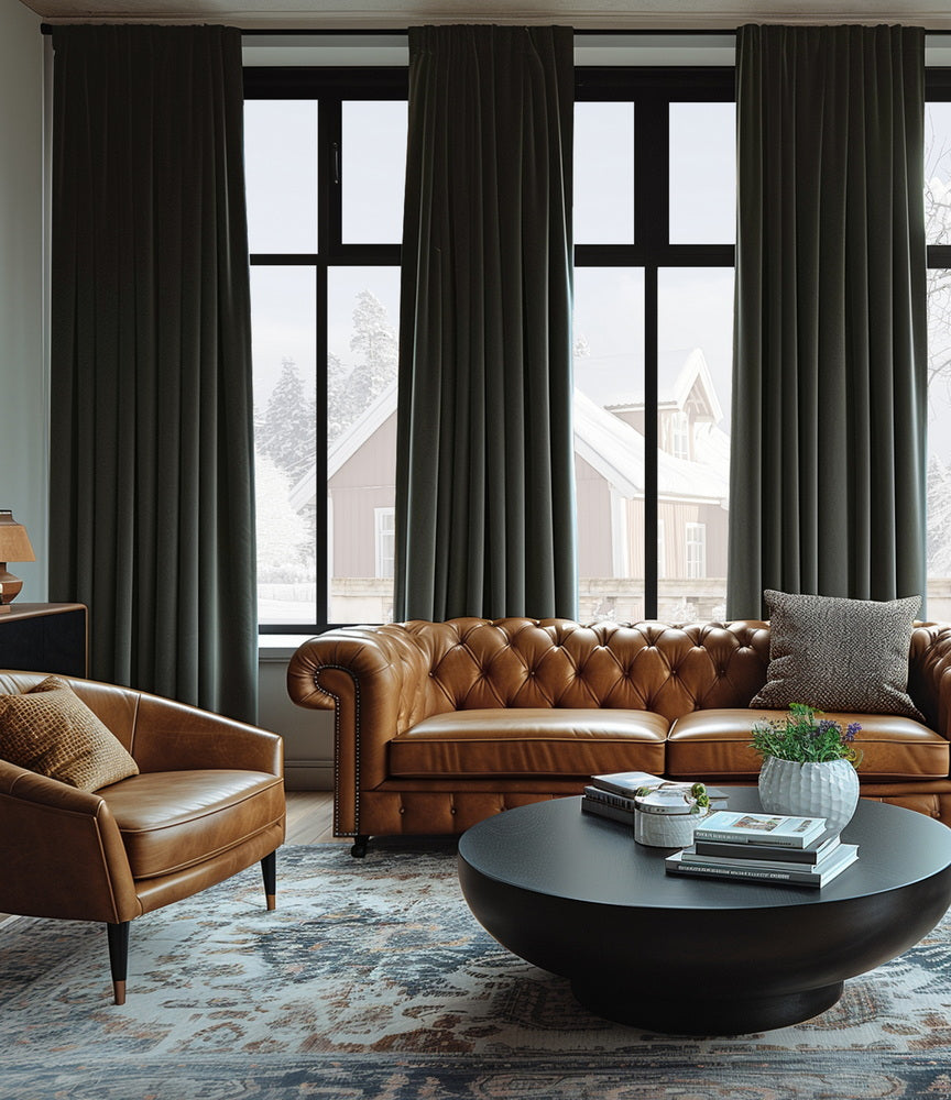 Gunmetal Grey Signature Velvet Custom Curtain