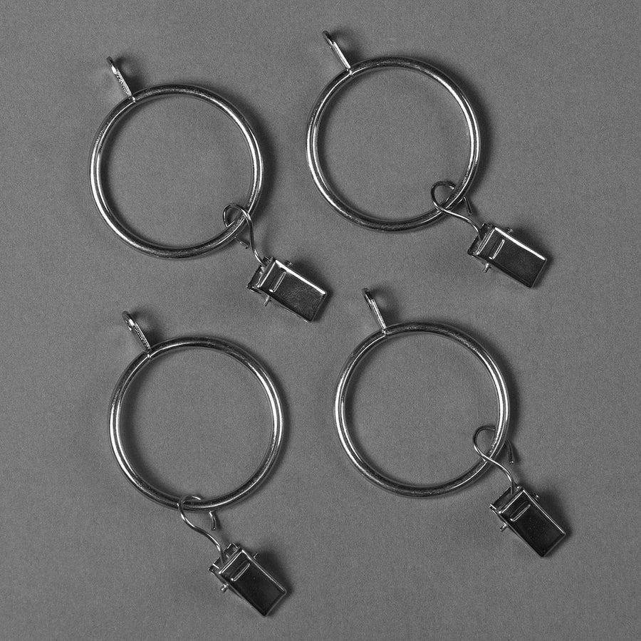 Nickel Metal Ring Set - PKG of 14 - HalfPriceDrapes.com