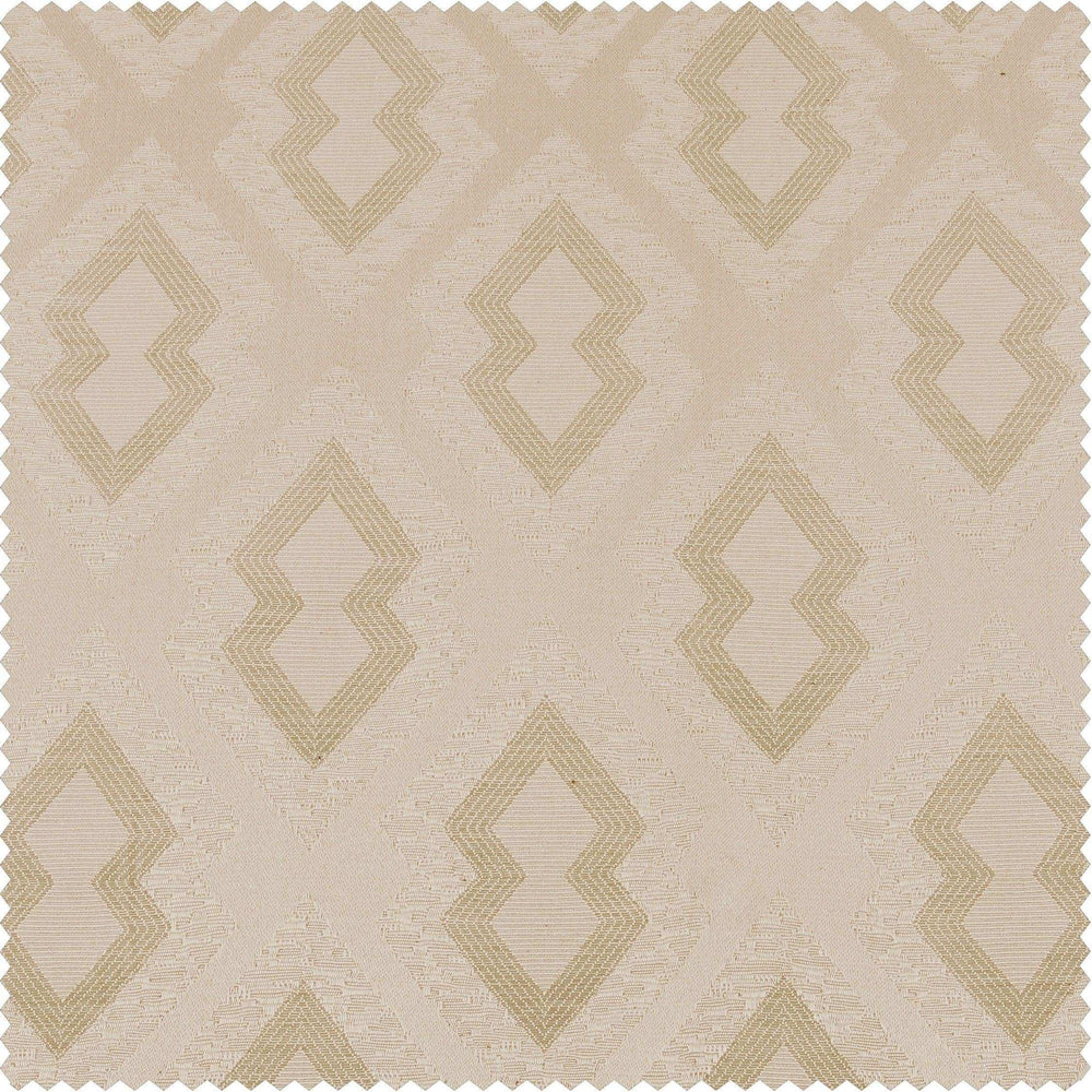 Paragon Sand Designer Jacquard Custom Curtain - HalfPriceDrapes.com